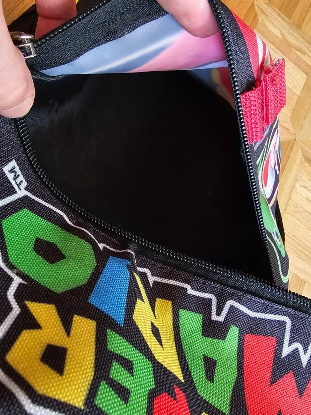 Bioworld Nintendo Super Mario Kids Backpack with Pencil Pouch Yoshi Toad Black